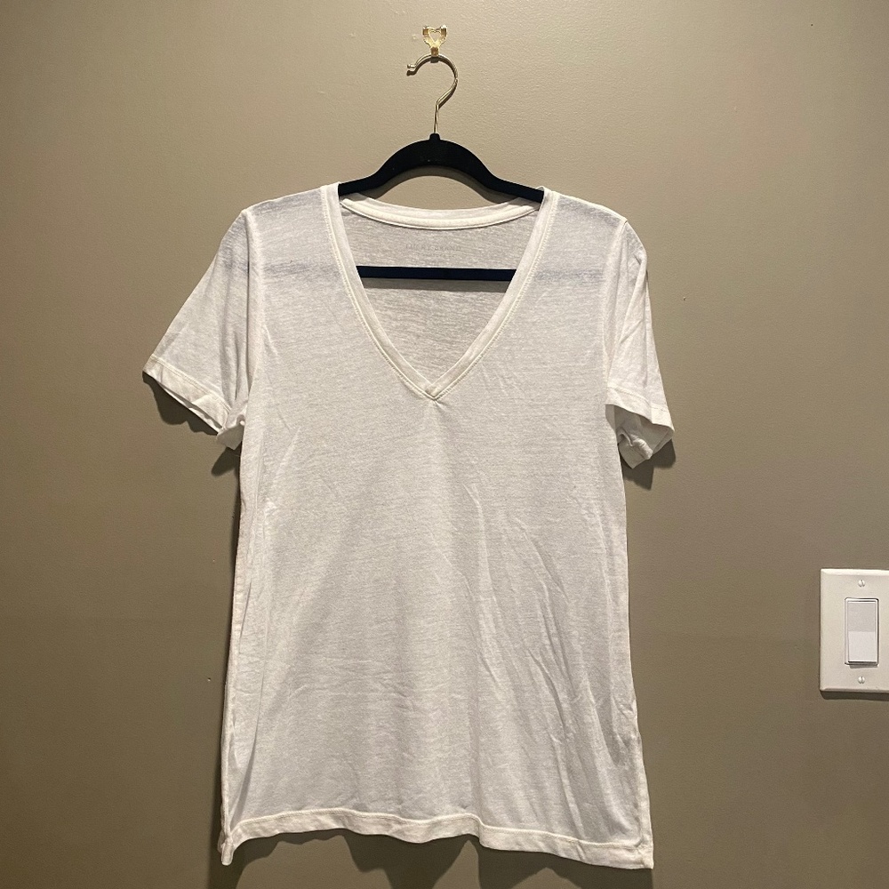 Lucky Brand Sheer White Tee